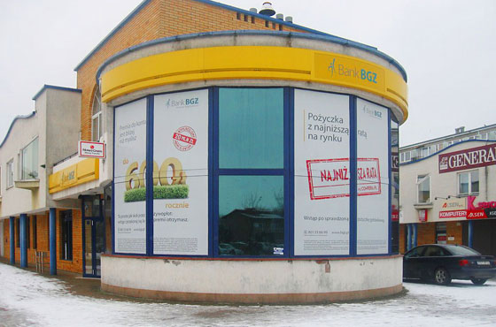Bank BGZ - realizacja druku wielkoformatowego
